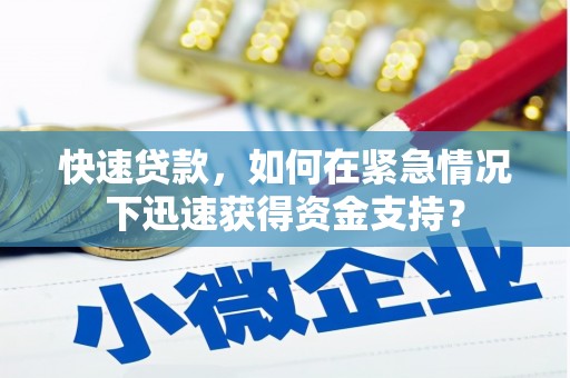 万秀快速贷款，如何在紧急情况下迅速获得资金支持？
