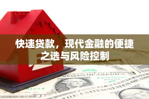 柳东快速贷款，现代金融的便捷之选与风险控制