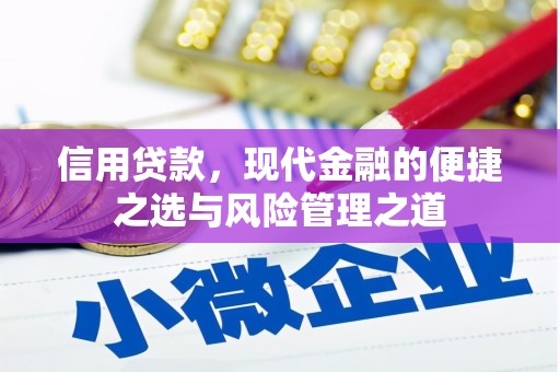 溪口信用贷款，现代金融的便捷之选与风险管理之道