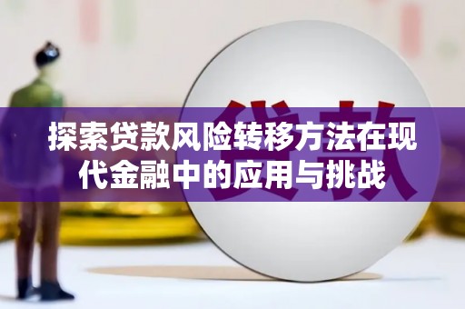 临猗探索贷款风险转移方法在现代金融中的应用与挑战