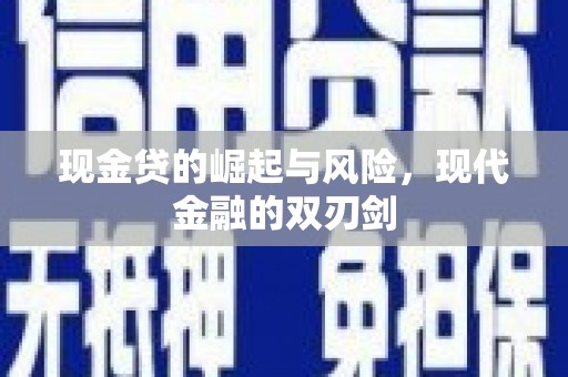 延平现金贷的崛起与风险，现代金融的双刃剑