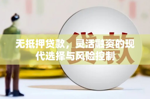 天宁无抵押贷款，灵活融资的现代选择与风险控制