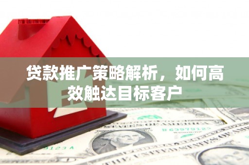 鹤岗贷款推广策略解析，如何高效触达目标客户