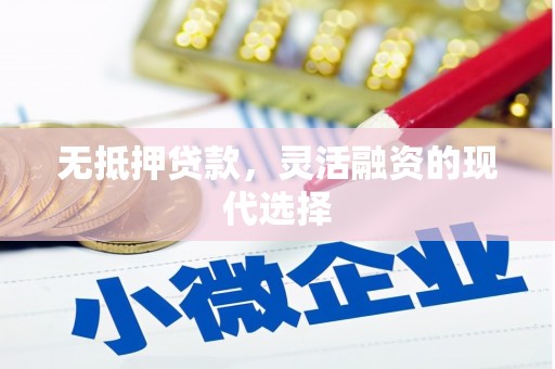 涟水无抵押贷款，灵活融资的现代选择
