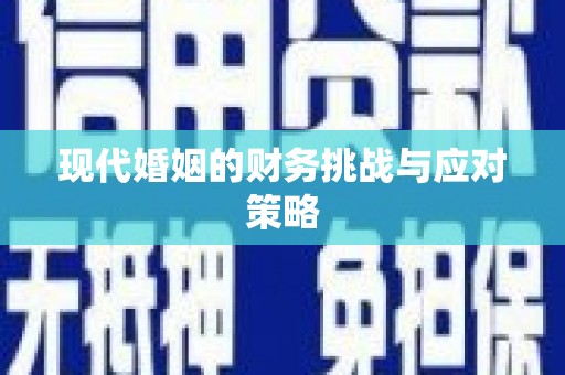 龙江现代婚姻的财务挑战与应对策略