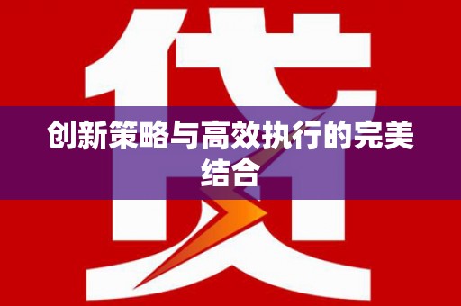 聂荣创新策略与高效执行的完美结合